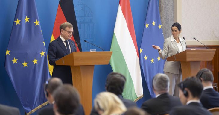 Orbán Anita a német külügyminisztert fogadta Budapesten