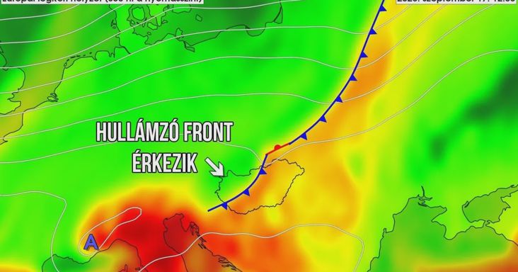 Durva fordulat jön az időjárásban: kettészeli az országot a front