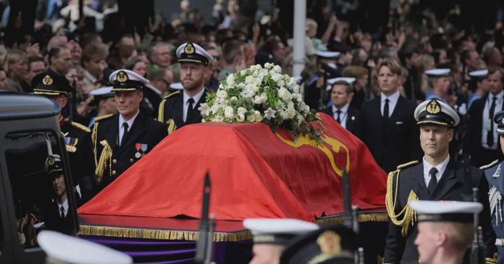 Baka András is részt vett V. Harald norvég király temetésén
