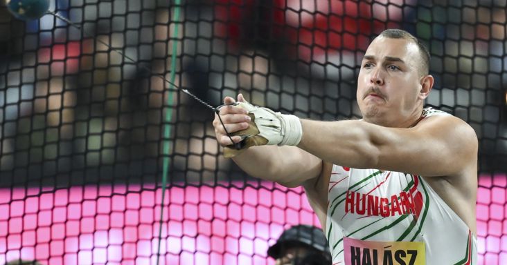 Halász Bence második lett kalapácsvetésben a budapesti Atlétikai Világdöntőn