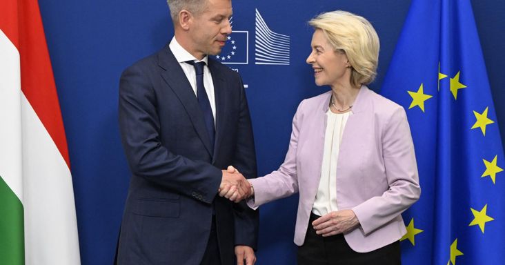 Von der Leyen: Magyarország visszatért az Európai Unió szívébe